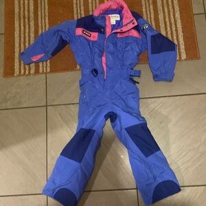 Girls 1 piece snowsuit